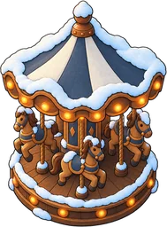 A festive carousel