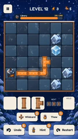 A board with blocks of ice waiting to melt as heat arrives